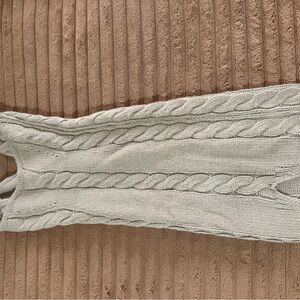 JLUXLABEL Gray Cable Knit Dress